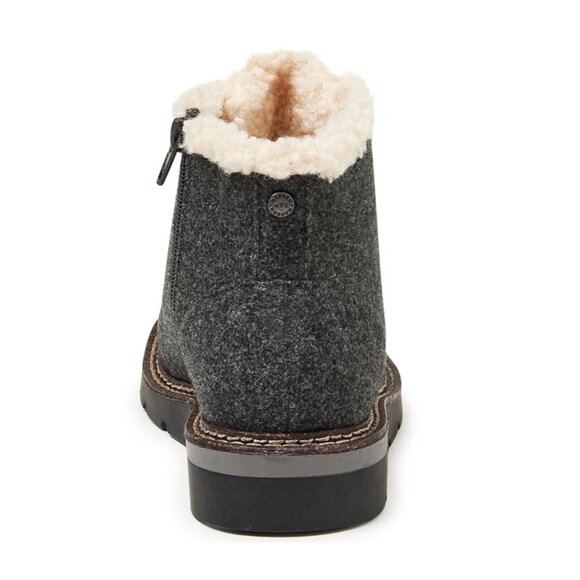 Madden NYC Womens Gray Hiker Boots Lace-Up Side Zipper Wedge Sole Size 11 - Picture 6 of 8